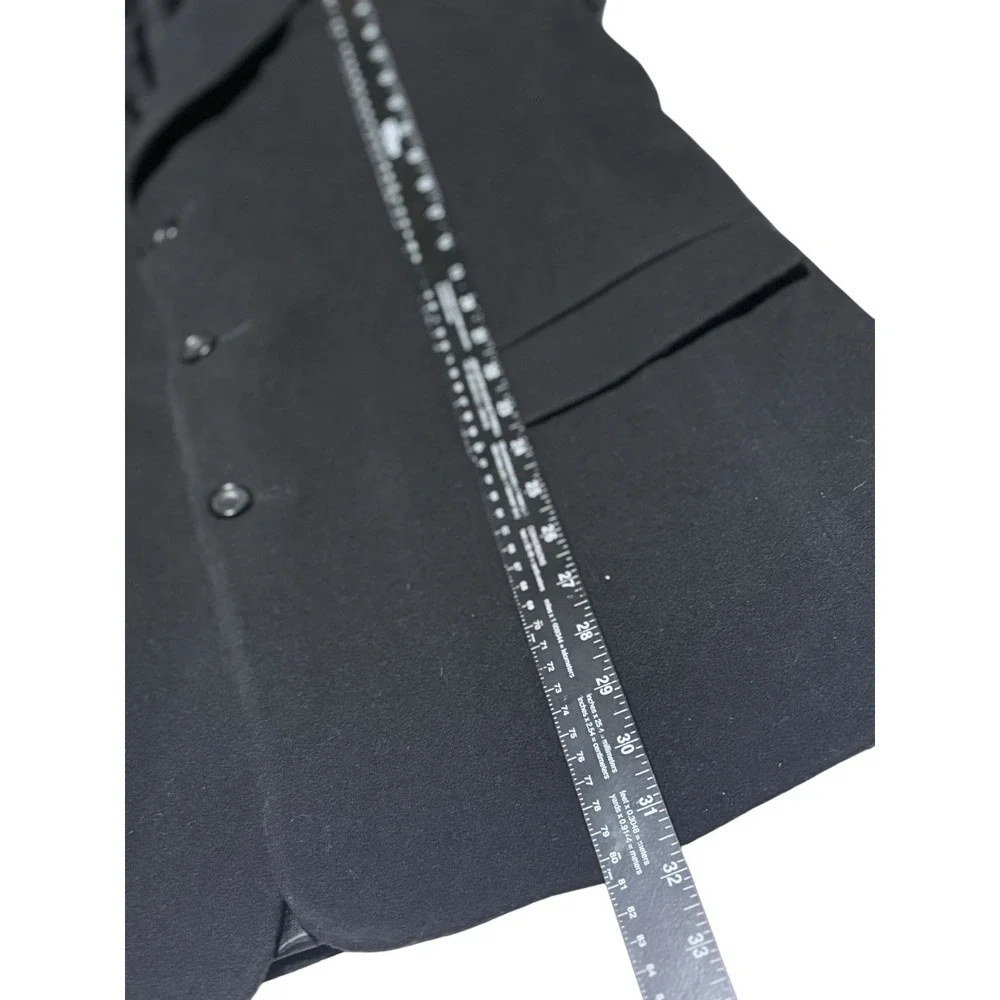 Chereskin Men L42 Sport Coat Jacket Blazer Black Cashmere Blend Business Travel